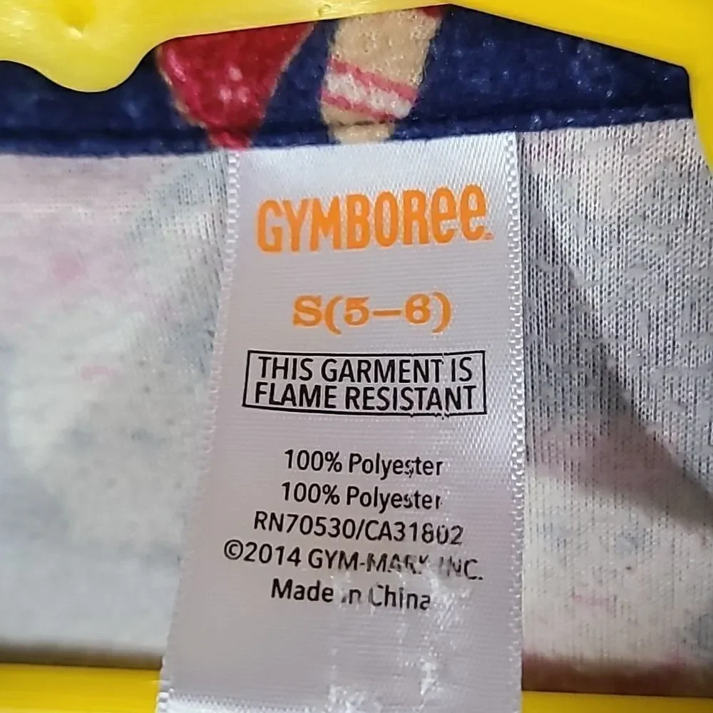Gymboree Gingerbread Ballerina Girls 5/6 Navy Long Sleeve Flannel Pajama Set